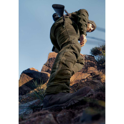 Pine green Seeland Mens Hawker Shell II Waterproof Trousers Lifestyle