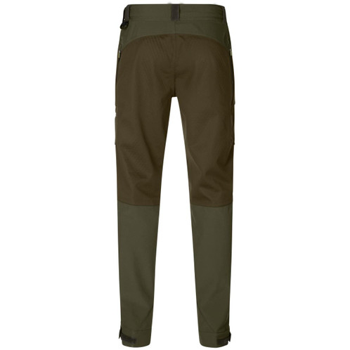 Pine green Seeland Mens Hawker Shell II Waterproof Trousers Back