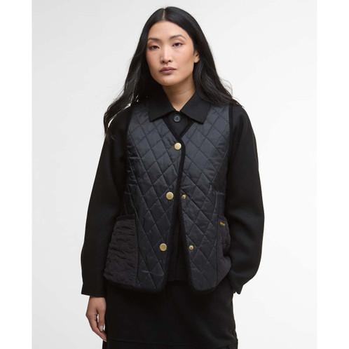 Black/Classic Barbour Womens Enid Gilet front