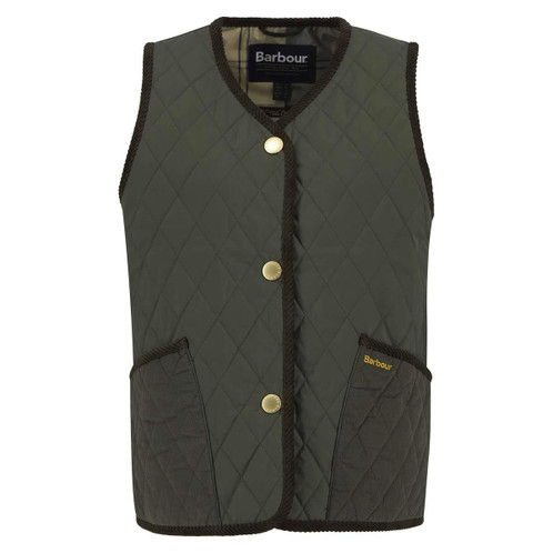 Olive/Ancient Tartan Barbour Womens Enid Gilet
