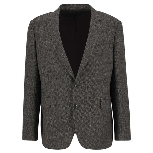 Grey Barbour Mens Firth Moons Herringbone Blazer