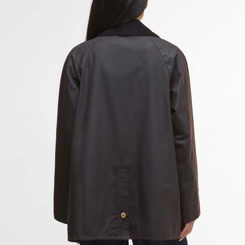 Rustic/Ancient Tartan Barbour Womens Luella Wax Jacket back