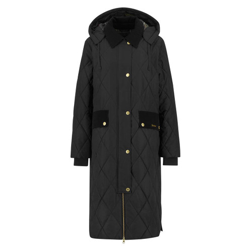 Black/Classic Tartan Barbour Womens Meredith Quilted Jacket