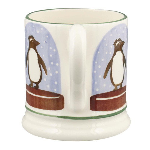 Emma Bridgewater Penguin Snow Globe 1/2 Pint Mug back