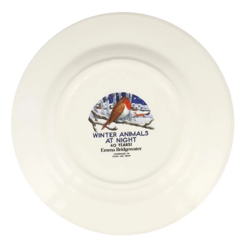 Emma Bridgewater Midnight Robin Medium Dinner Plate 8.5 Inch bottom