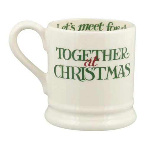 Emma Bridgewater Christmas Toast Best Of Friends 1/2 Pint Mug SIDE