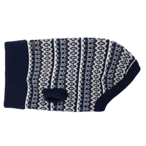 Navy Barbour Marlow Fair Isle Dog Jumper
