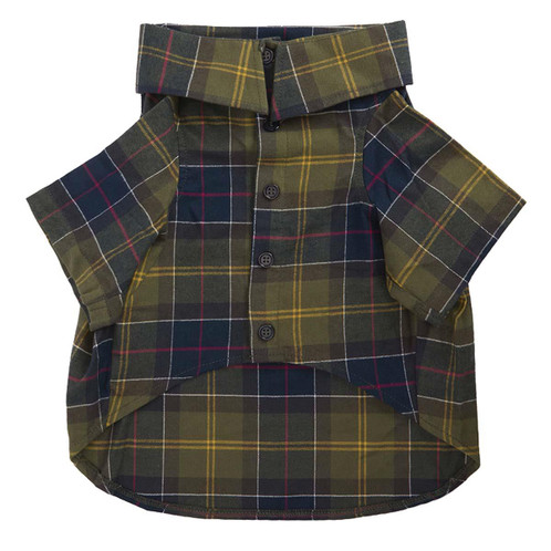 Classic Tartan Barbour Tartan Fortrose Dog Shirt underneath