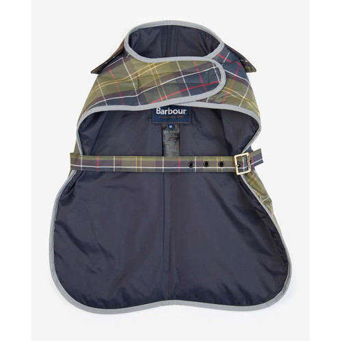Classic Tartan Barbour Wetherham Tartan Dog Coat underneath