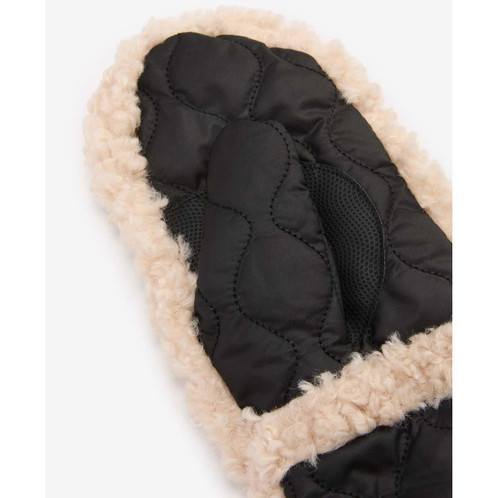 Black Barbour Womens Marnie Waterproof Mittens underneath