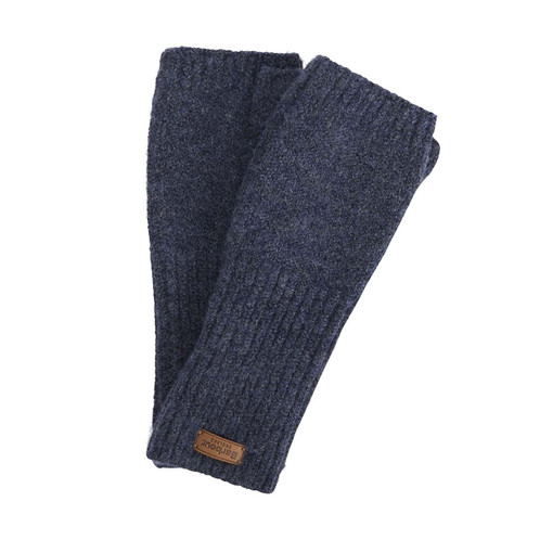 Navy Barbour Women's Pendle Wristwarmer Gloves