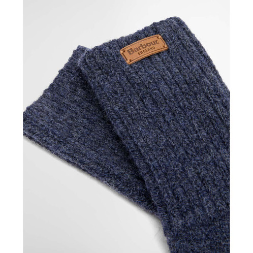 Navy Barbour Women's Pendle Wristwarmer Gloves badge