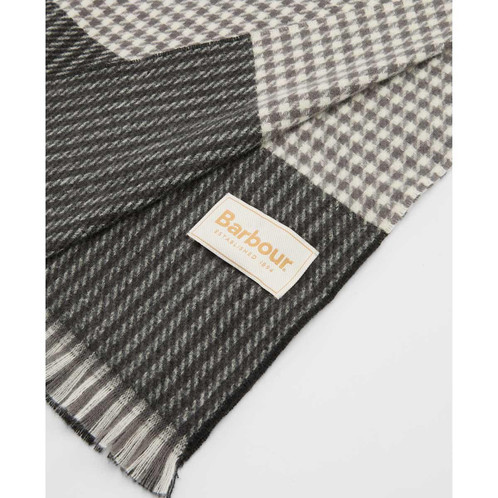 Charcoal Barbour Womens Melody Scarf badge