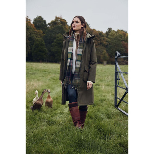 Classic/Ancient Barbour Womens Serena Tartan Scarf ducks