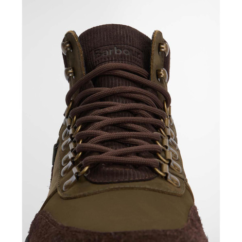 Olive Nubuck Barbour Mens Sidwood Hiking Boot laces