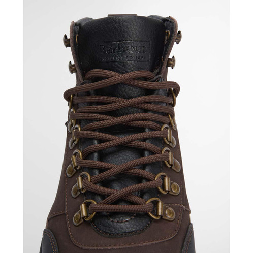 Brown Nubuck Barbour Mens Sidwood Hiking Boot laces