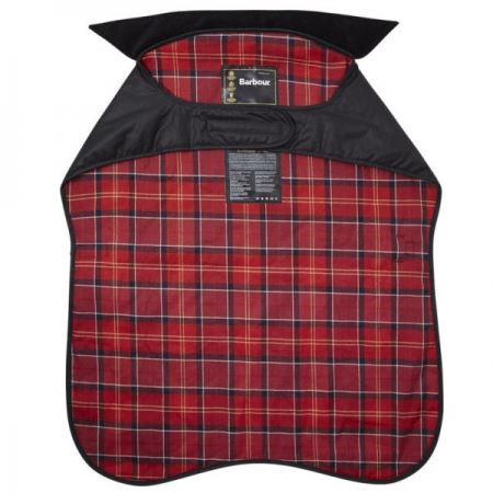 Black Barbour Wax Dog Coat Underneath