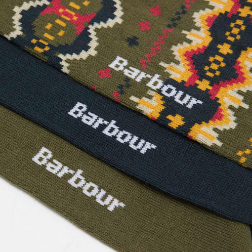 Classic Tartan Barbour Mens Case Fair Isle Sock Gift Box sole