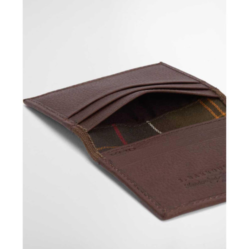Brown Barbour Mens Padbury Leather Gift Set card holder