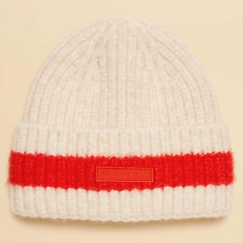 Orange/Neutral Joules Womens Popley Stripe Hat