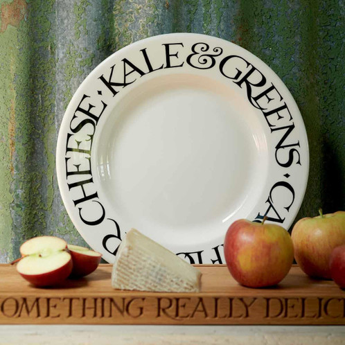 Emma Bridgewater Black Toast Veggies 10.5 Inch Plate Lifestyle