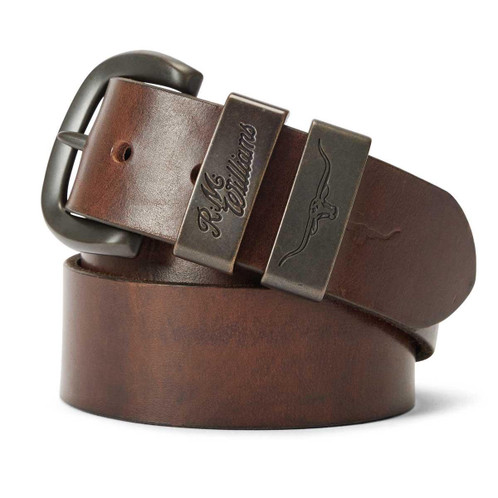 Brown R.M. Williams Mens Drover Belt