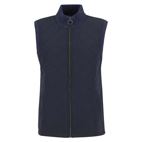 Navy Barbour Mens Shoveler Knitted Gilet