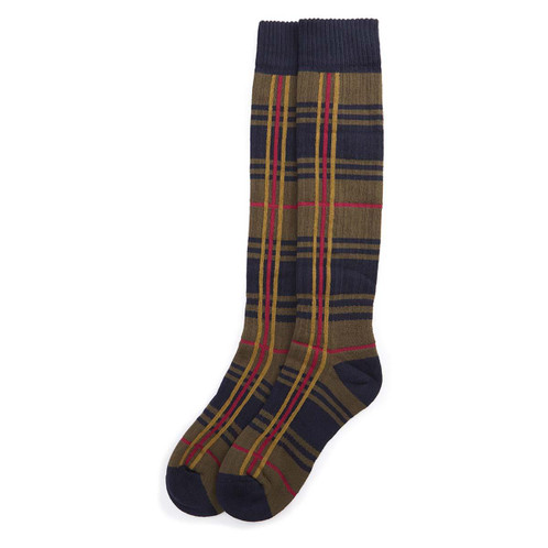 Classic Tartan Barbour Womens Wellington Tartan Knee Length Sock