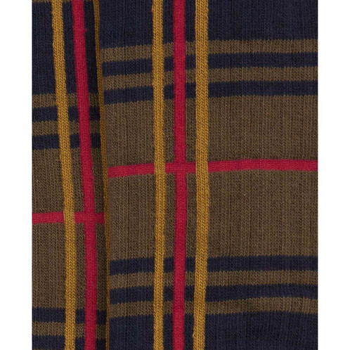 Classic Tartan Barbour Womens Wellington Tartan Knee Length Sock detail