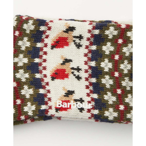 Olive Barbour Womens Robin Fair Isle Sock front