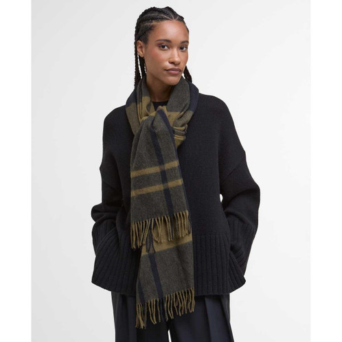 Barbour Womens Maxine Tartan Scarf side