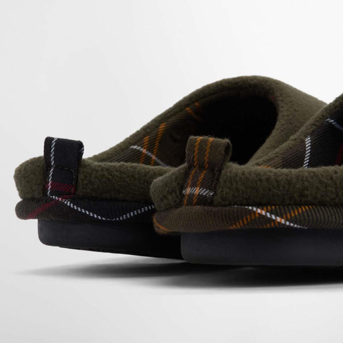 Olive Barbour Mens Hexham Slipper back