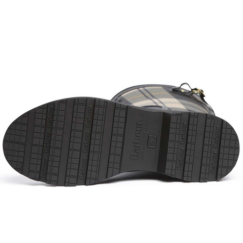 Black/Ancient Tartan Barbour Womens Dena Tall Welly bottom