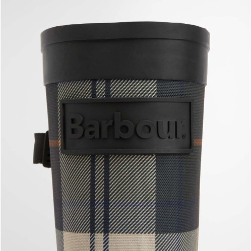 Black/Ancient Tartan Barbour Womens Dena Tall Welly side