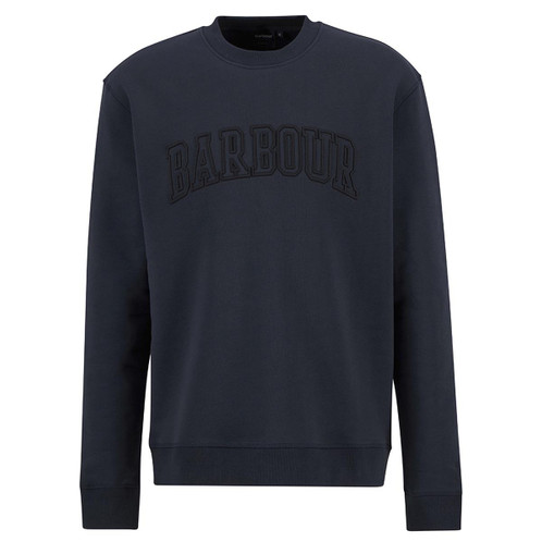Dark Navy Barbour Mens Cragwell Relaxed Crew Neck Sweatshirt
