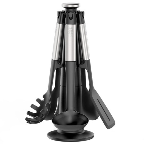Joseph Joseph Elevate Stainless Steel Silicone 5-Piece Utensils Carousel Set