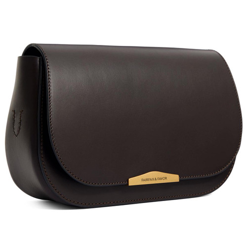  Fairfax & Favor Rye Cross Body Bags mahogany side