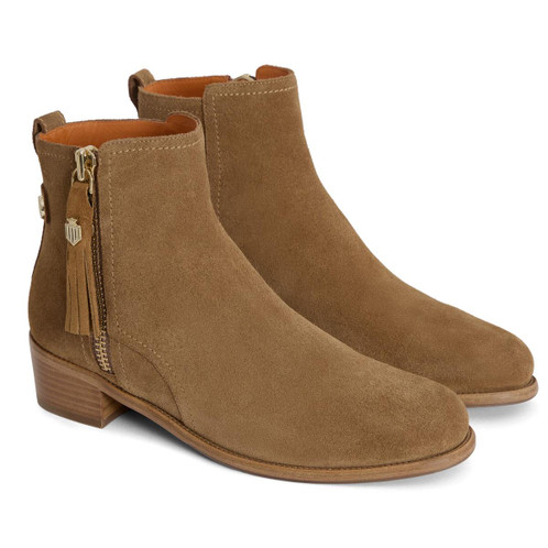 Fairfax & Favor Flat Oakham Ankle Boots Tan