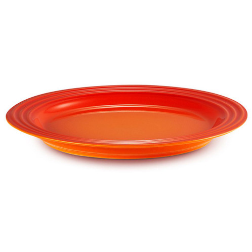 Volcanic Le Creuset Stoneware 12 Piece Dinnerware Set lifestyle Dinner plate