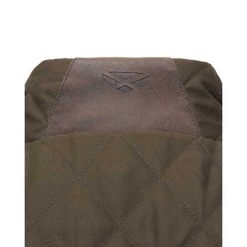 Forest Green Hoggs Of Fife Mens Lindores Quilted Gilet Patch