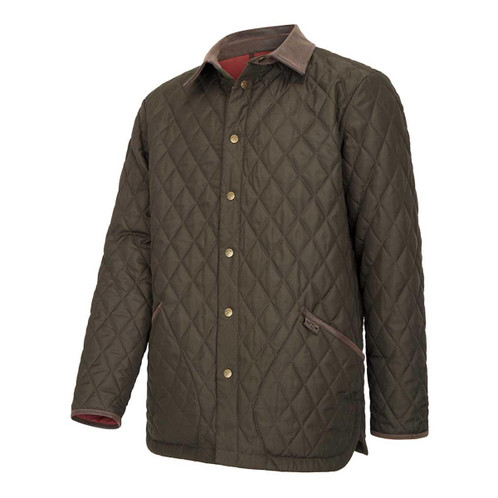 Forest Green Hoggs Of Fife Mens Lochore Quilted Jacket