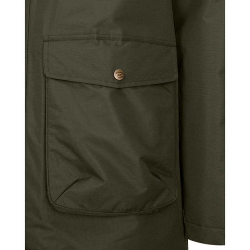 Fern Green Hoggs Of Fife Mens Walker Long Coat Pocket