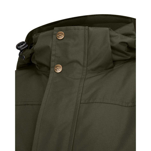 Fern Green Hoggs Of Fife Mens Walker Long Coat Collar