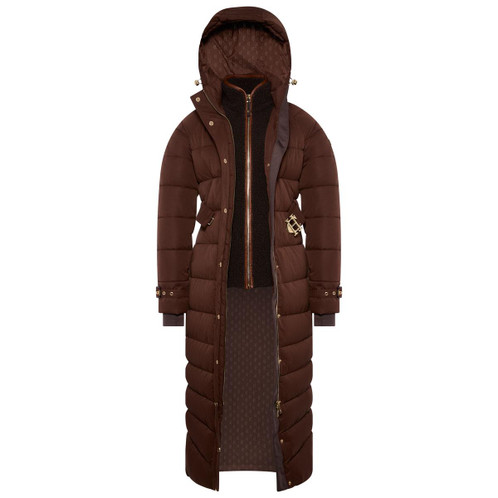 Walnut Holland Cooper Womens Arosa Luxe Longline Coat Open