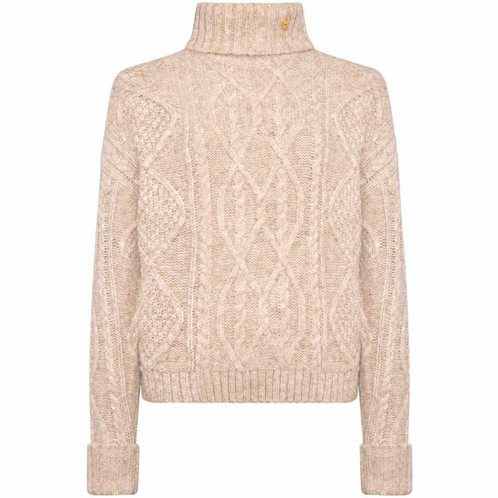 Taupe Holland Cooper Womens Noveli Roll Neck Knit Jumper