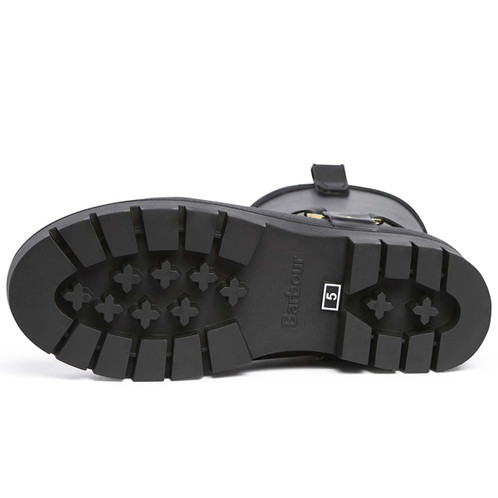 Black Barbour Womens Elley Harness Welly Sole