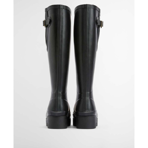 Black Barbour Womens Leighton Tall Welly Back