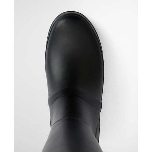 Black Barbour Womens Leighton Tall Welly Toe Cap