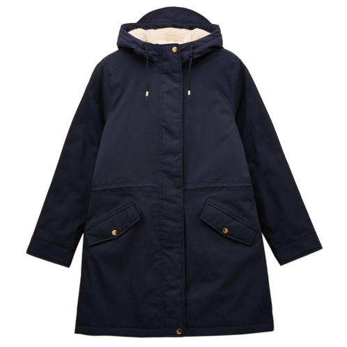 Navy Joules Womens Portwell Cosy Waterproof Coat