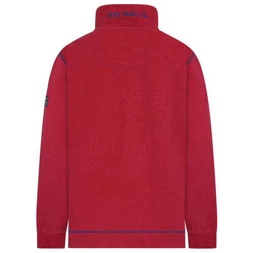 Rouge Lazy Jacks Mens LJ700 Pique 1/4 Zip Sweatshirt Back